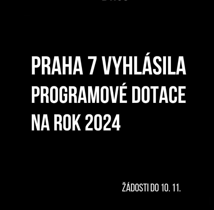 Programové dotace Prahy 7 pro rok 2024
